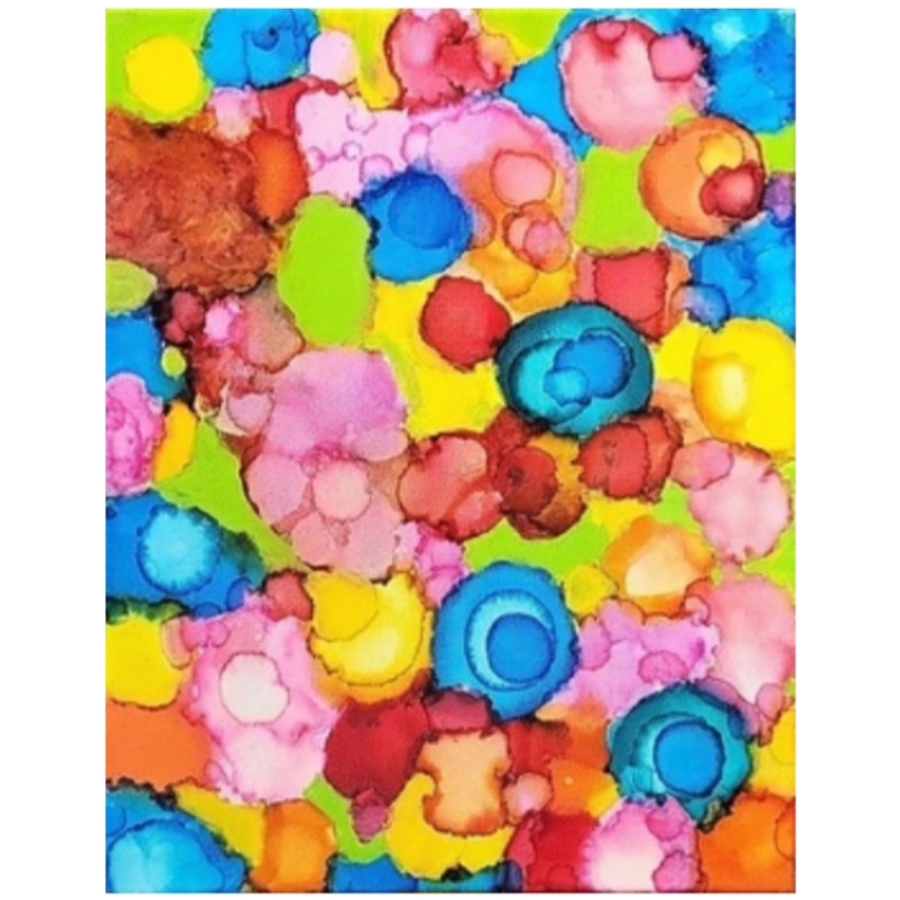 Hand Crafted Abstract Design 11x14 Inches Canvas Painting